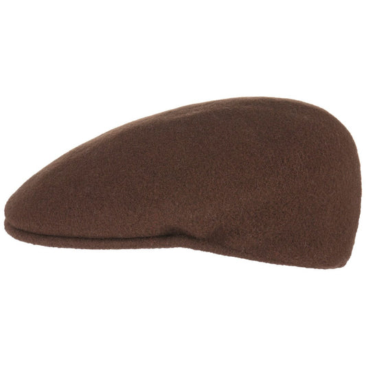 Kangol 504 Wolle Flatcap Schiebermütze - Tobacco - Braun