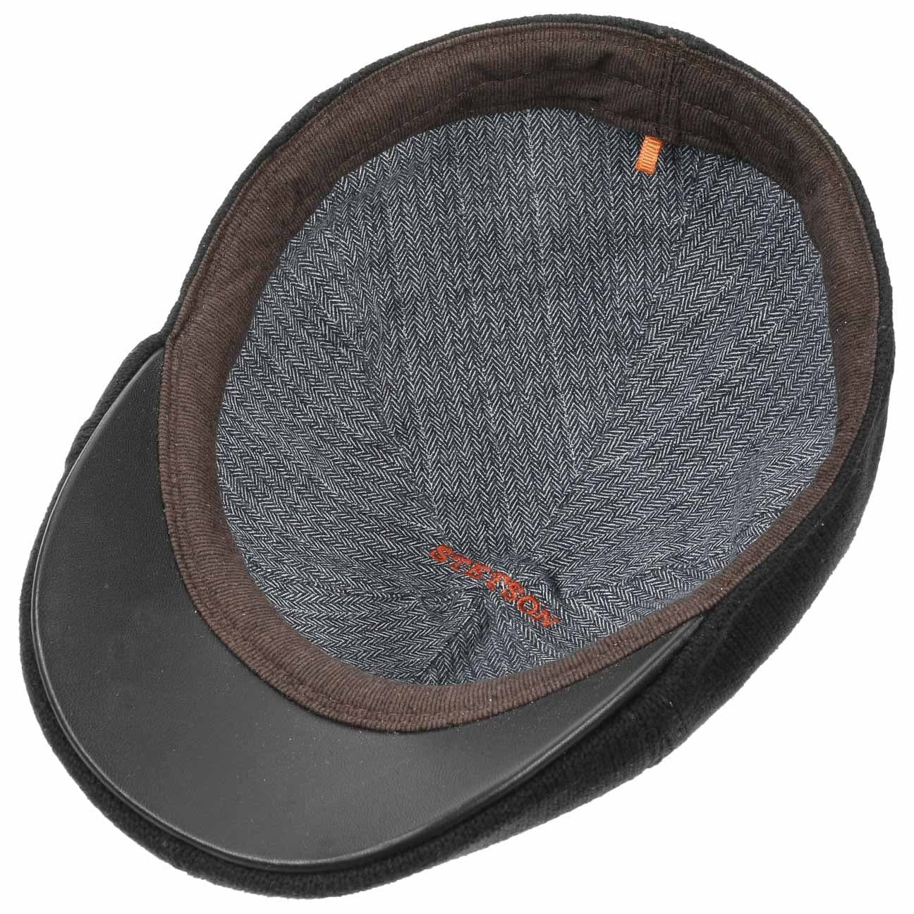 Stetson Muskegon Strick Flatcap - aus 100% Baumwolle -  1 - Schwarz