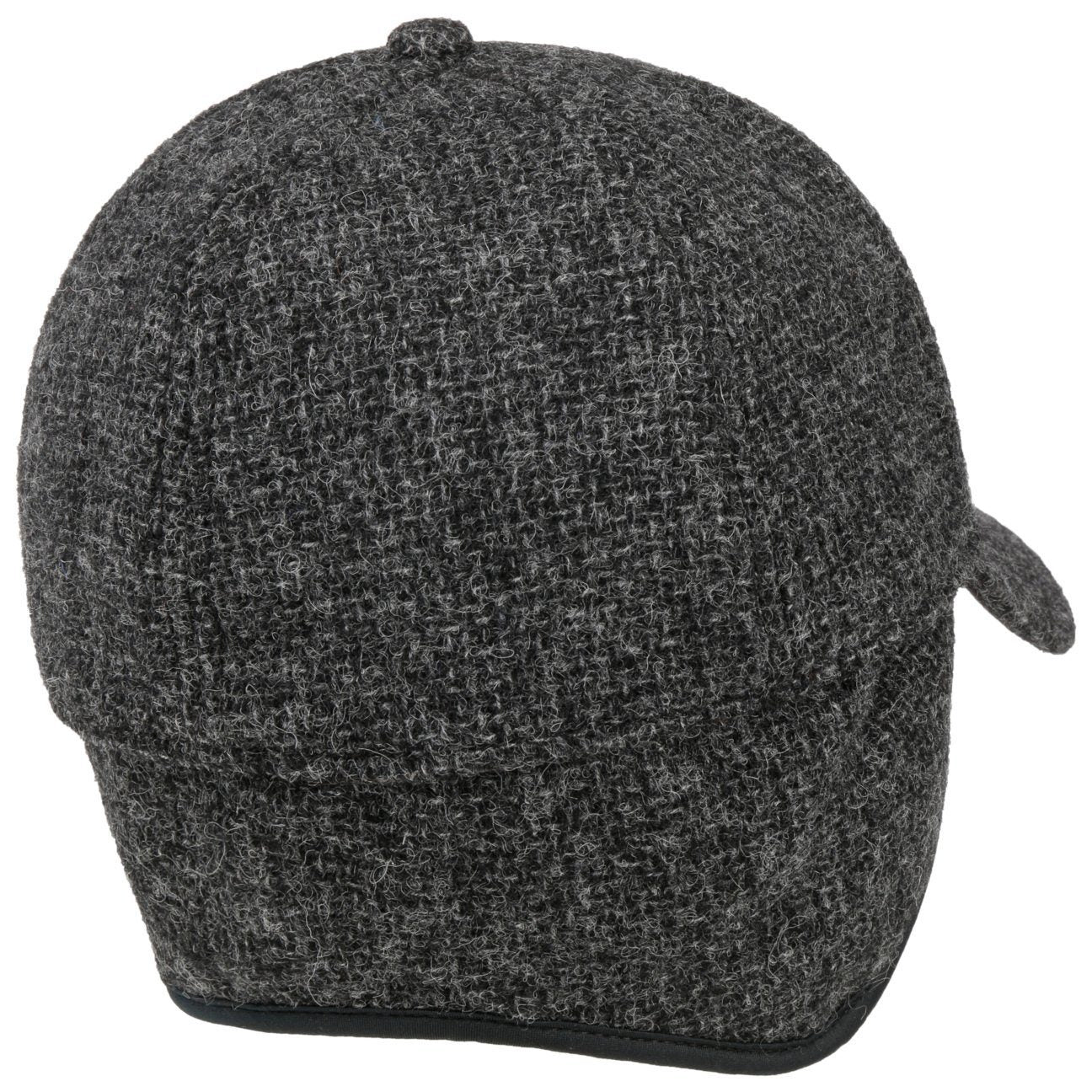 Stetson Wolle Classic Basecap - mit Ohrenklappen - Anthrazit