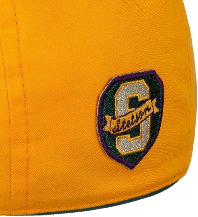 Stetson Texas Block- Duck Cap aus 100% Baumwolle - 94 - Gelb/Orange