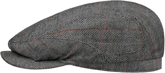 Stetson Pascoli Seide Driver Cap Cotton - Herringbone - 313 - Grau