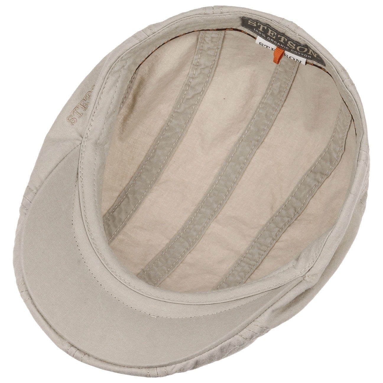 Stetson Madison Organic Ivy Cap  - Nachhaltig - Flatcap aus 100% organischer Baumwolle - Hellbeige