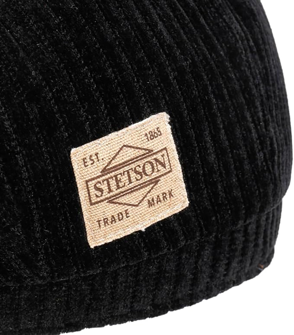 Stetson Hatteras Corduroy Jersey - Flatcap - 8-teilig - Schwarz