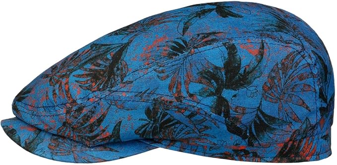 Stetson Driver Organic Linen Print - Flatcap - Multicolor