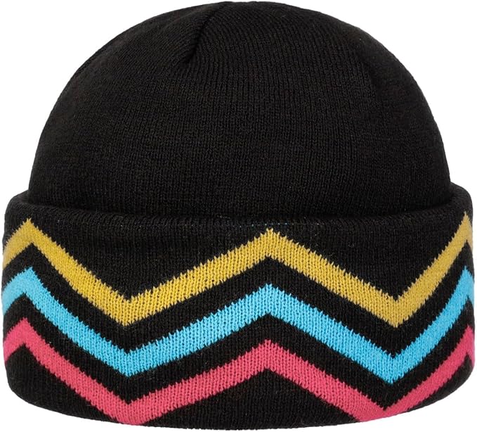 Stetson Freesytle Beanie - Balaclava - 2in1 - Schwarz/Mehrfarbig