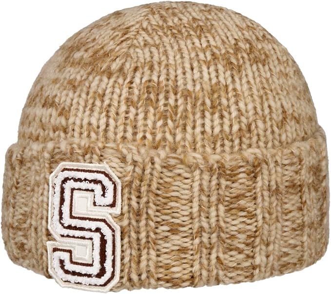 Stetson Merino Wool Beanie Sustainable Beige