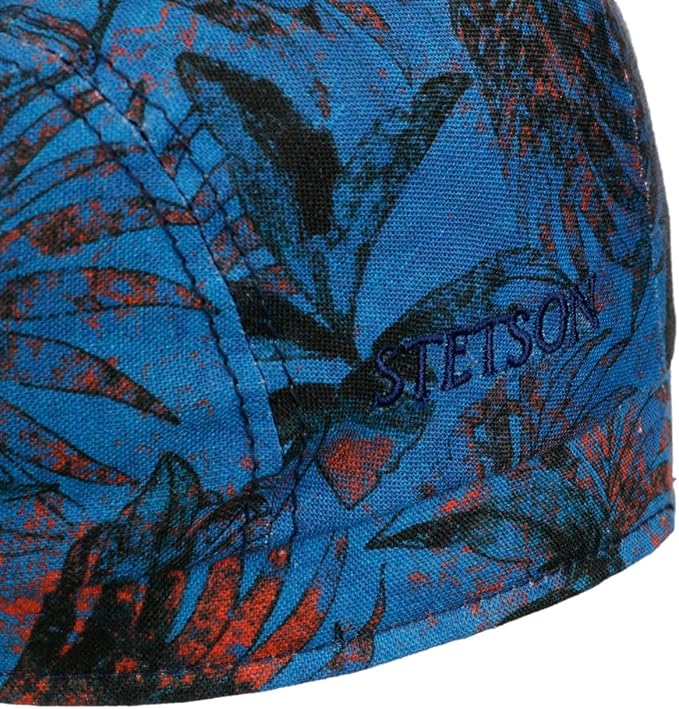 Stetson Driver Organic Linen Print - Flatcap - Multicolor