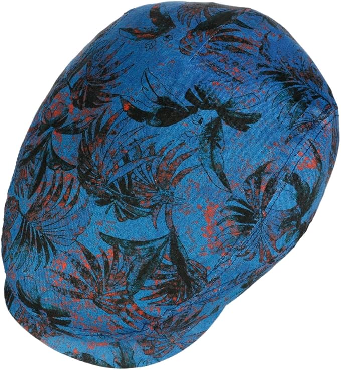 Stetson Driver Organic Linen Print - Flatcap - Multicolor