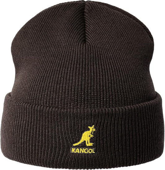 Kangol Acrylic Pull-On Beanie mit Umschlag - Peat Brown - Torf Braun