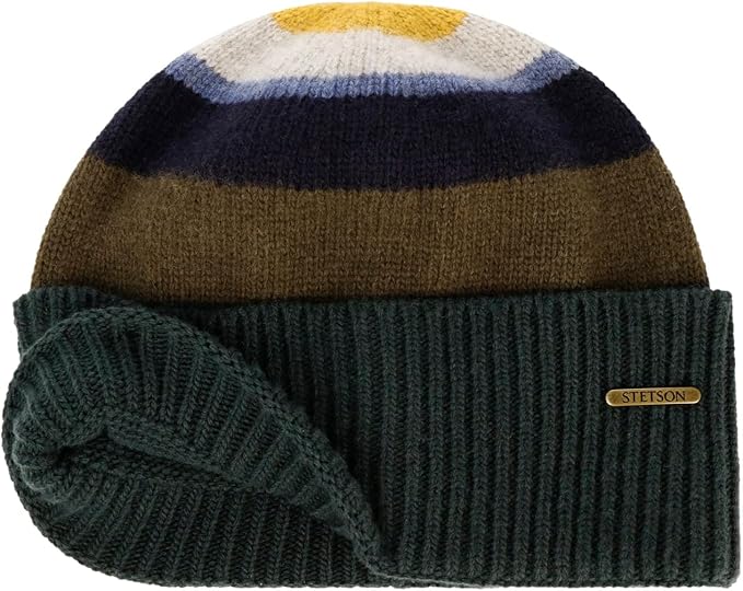 STETSON Lascover Wool Stripes Beanie - Mehrfarbig