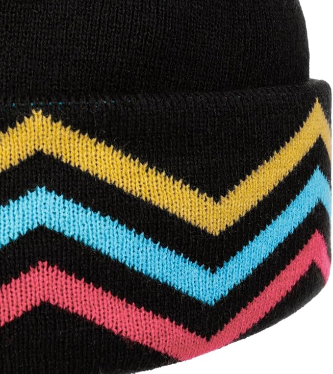 Stetson Freesytle Beanie - Balaclava - 2in1 - Schwarz/Mehrfarbig