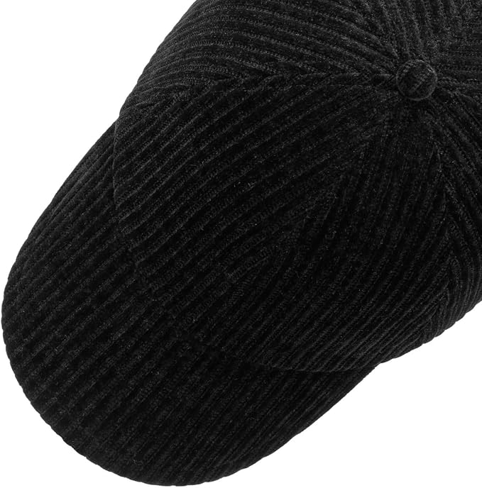 Stetson Baseball Cap Corduroy Jersey - Schwarz