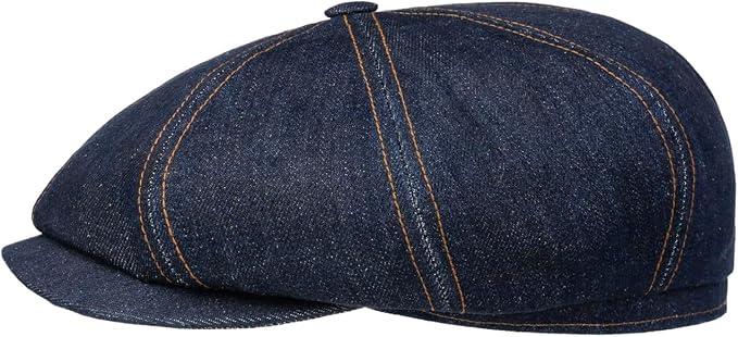 Stetson Hatteras Denim Sustainable - Ballonmütze - 8-Panel - Blau