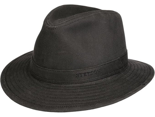 Stetson Vintage Traveller Herringbone - Fischgrat - 313 - Oliv