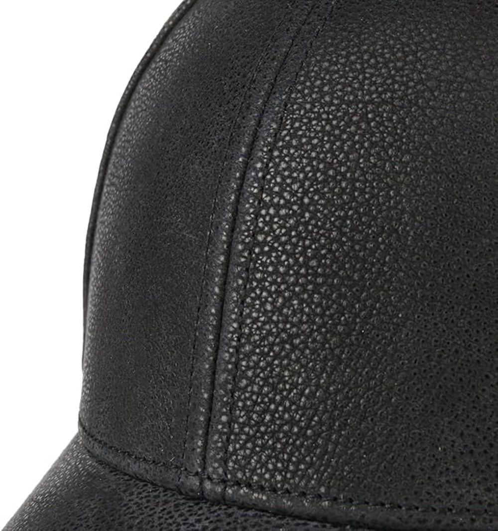 Stetson Chevrette Cowhide Basecap - mit Ohrenklappen - Schwarz