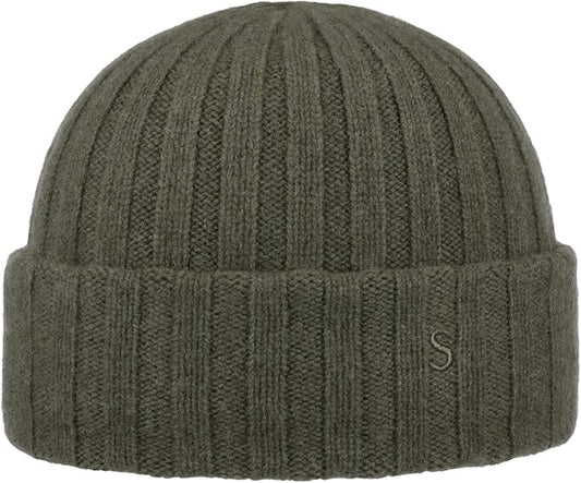 STETSON SURTH Kaschmir Beanie Moosgrün