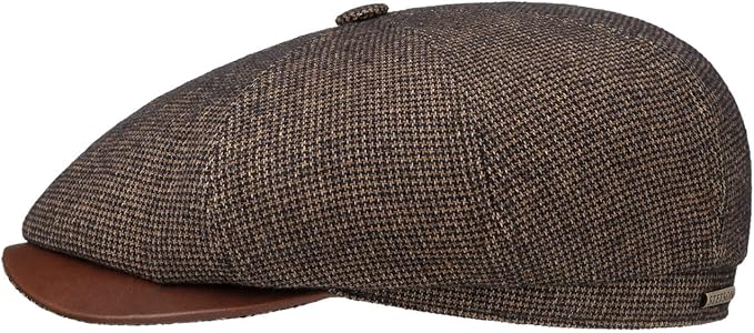 Stetson Hatteras Dodgeville Wool Cotton - Ballonmütze - 8-teilig - Braun Schwarz