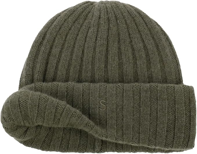 STETSON SURTH Kaschmir Beanie Moosgrün