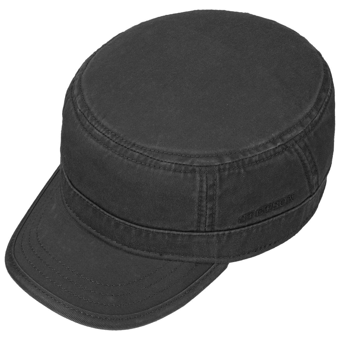 Stetson Army Cap Gosper Cotton - aus 100% Baumwolle - 1 - Schwarz