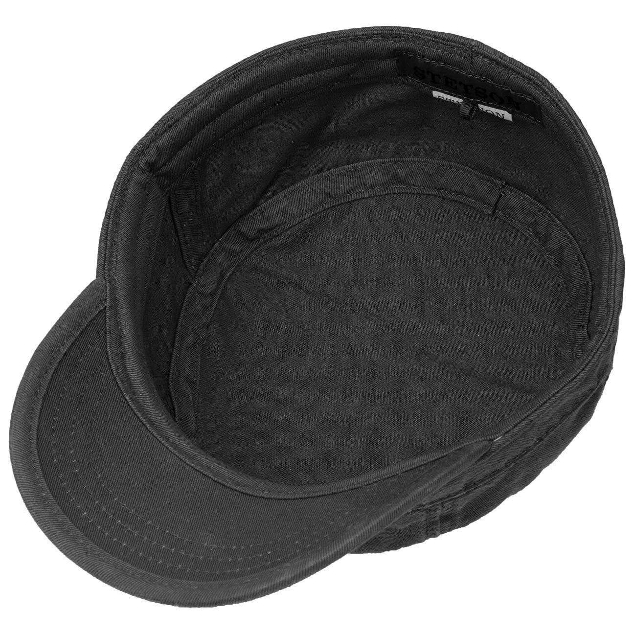 Stetson Army Cap Gosper Cotton - aus 100% Baumwolle - 1 - Schwarz