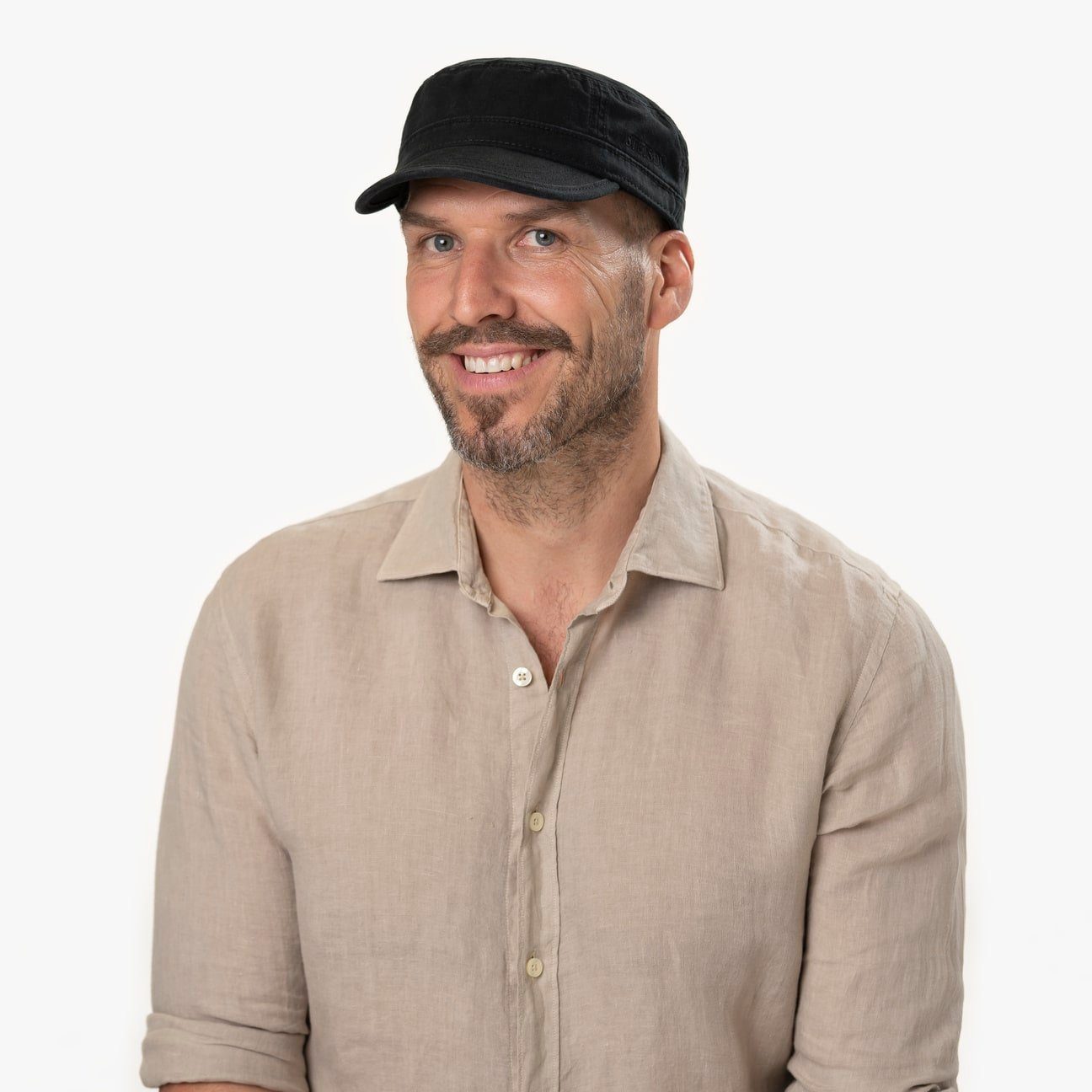 Stetson Army Cap Gosper Cotton - aus 100% Baumwolle - 1 - Schwarz