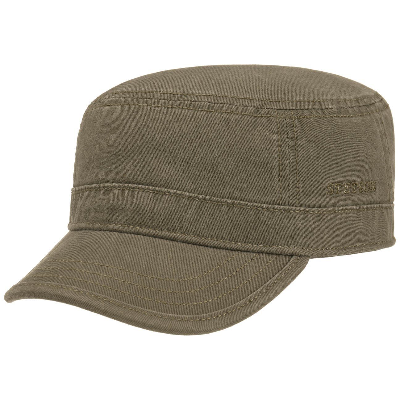 Stetson Army Cap Gosper Cotton - aus 100% Baumwolle - 55 - Oliv