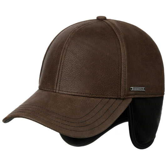 Stetson Chevrette Cowhide Basecap - mit Ohrenklappen - Braun