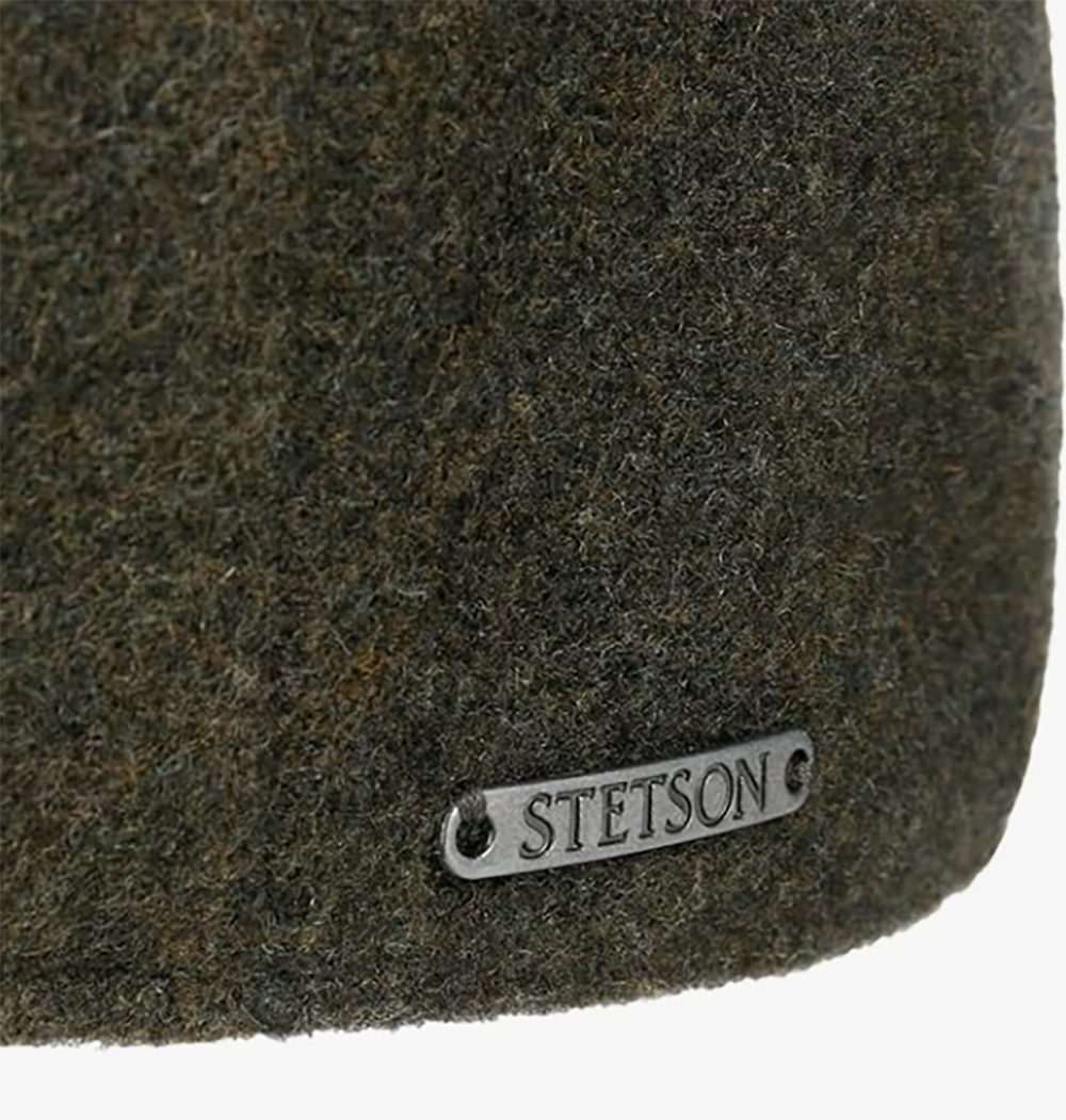 Stetson Kent Wool Driver Cap - mit Ohrenklappen - Cap aus  Wolle / Kaschmir - 41 - Oliv