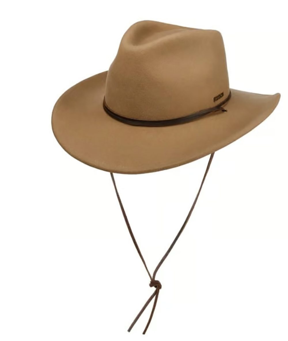 Stetson Millard Western Woolfelt Traveller - Wollfilzhut - Knautschbar / Wasserfest - Braun