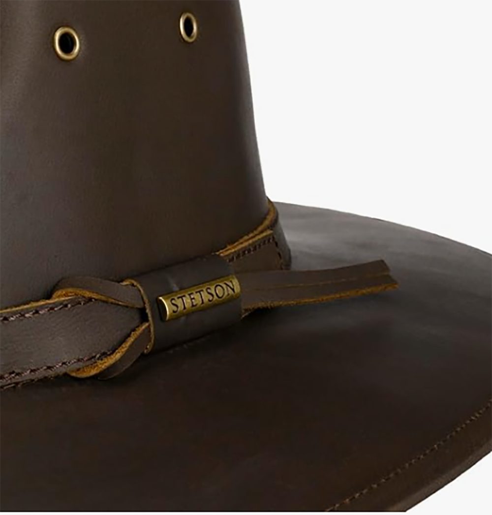 Stetson Buffalo Glencross Leder-Hut - Westernhut - Büffel-Leder - Wasserabweisend - Braun