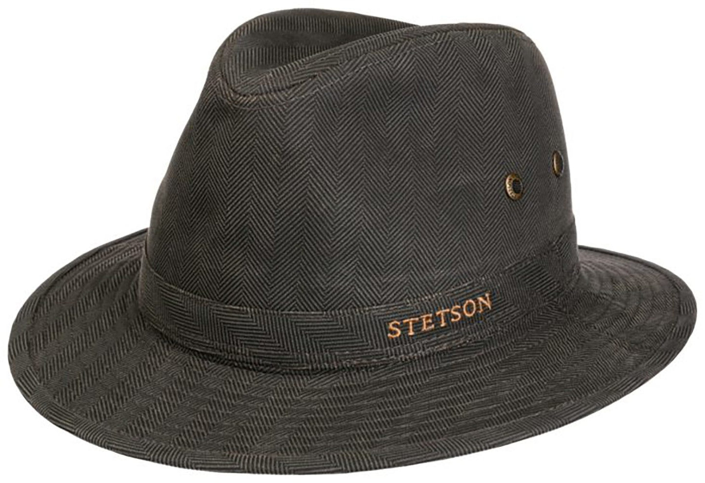 Stetson Vintage Traveller Herringbone - Fischgrat - 351 - Oliv