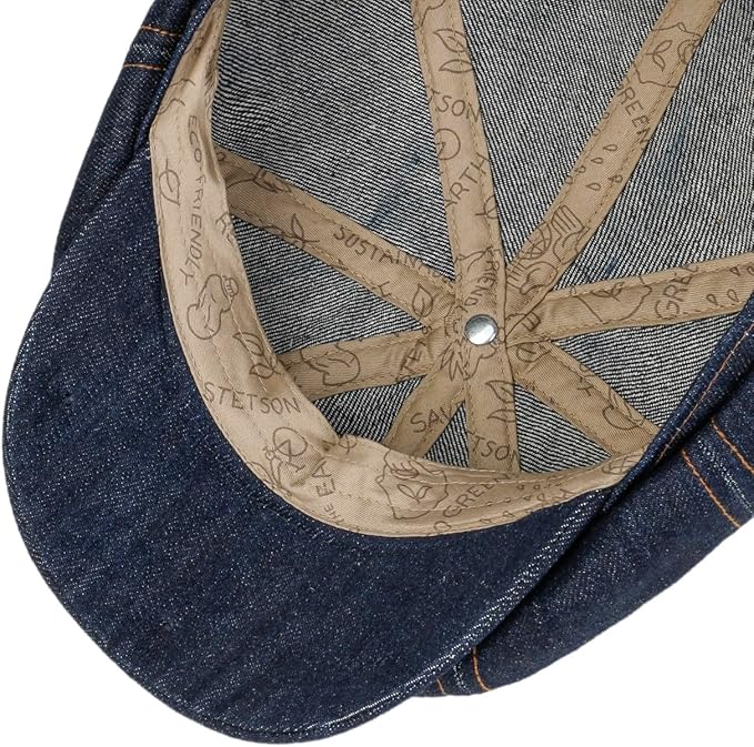Stetson Hatteras Denim Sustainable - Ballonmütze - 8-Panel - Blau