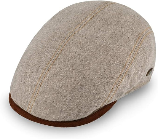 Fiebig Flatcap Brighton Leinen - Beige