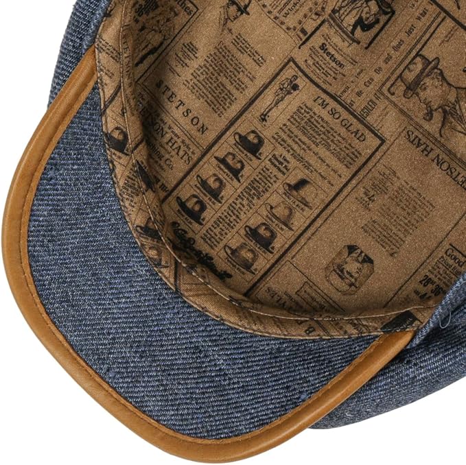 Stetson Driver Cap Leinen Heritage - aus 100% Leinen - 2 - Blau