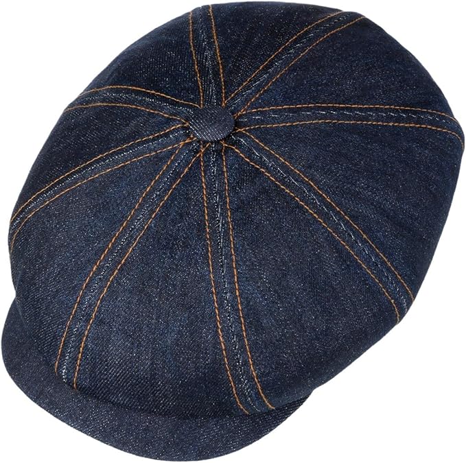 Stetson Hatteras Denim Sustainable - Ballonmütze - 8-Panel - Blau