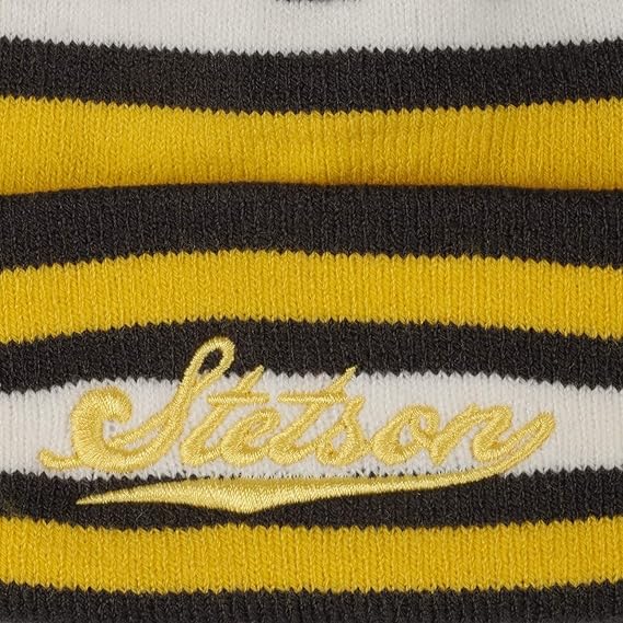 STETSON Bommelmütze Beanie Pom Pom - Gelb