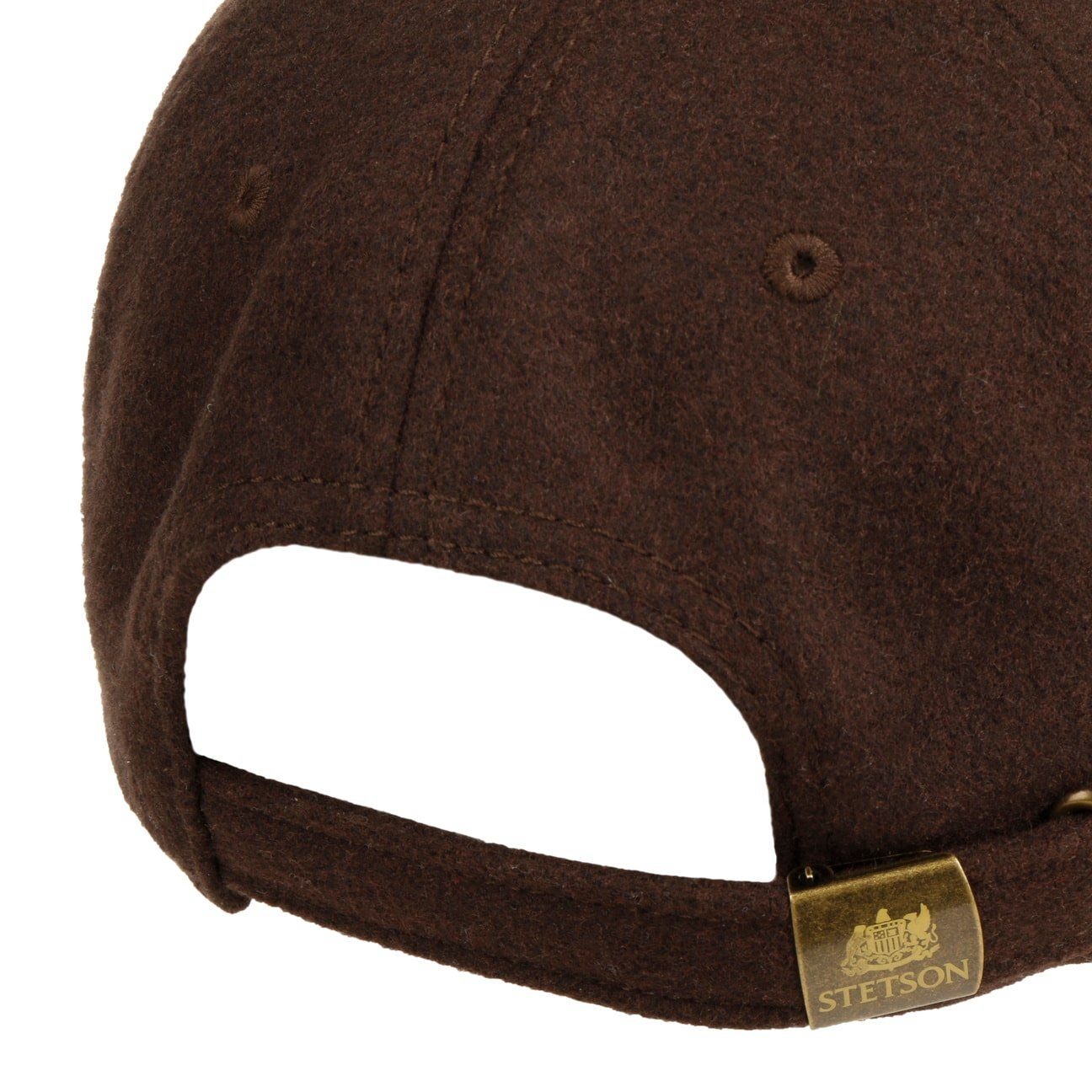 Stetson Philadelphia Vintage Wool Patch Basecap - 6 - Braun