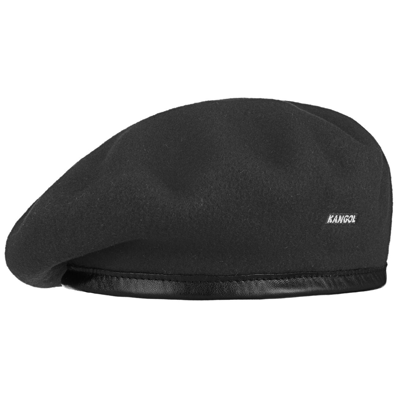 Kangol Monty Beret Baskenmütze aus Wolle - Black - Schwarz