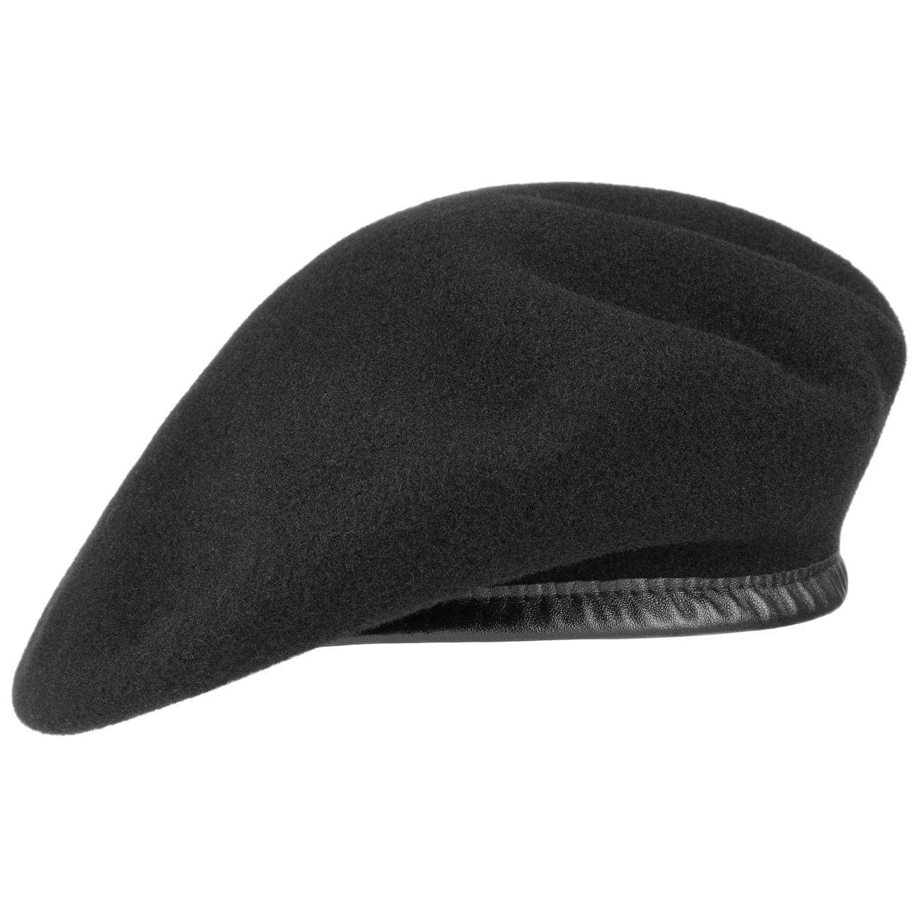 Kangol Monty Beret Baskenmütze aus Wolle - Black - Schwarz