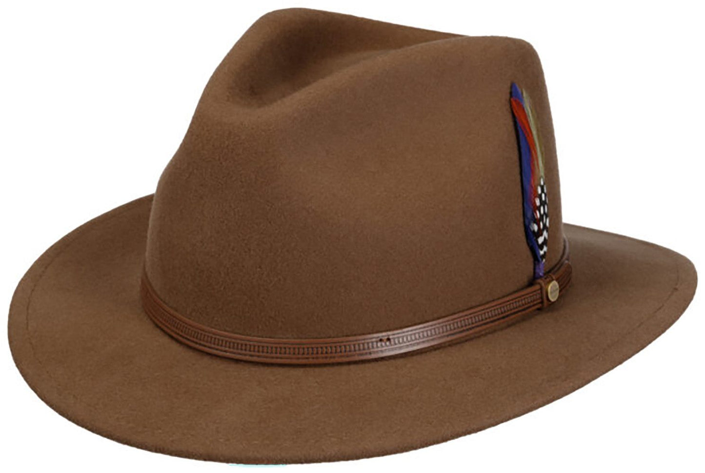 Stetson Oriska Woolfelt Traveller - Wollfilzhut - Knautschbar / Wasserfest - Braun