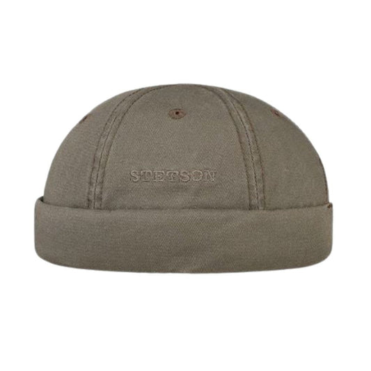 Stetson Docker Cap Ocala Cotton - aus 100% Baumwolle - 55 - Oliv