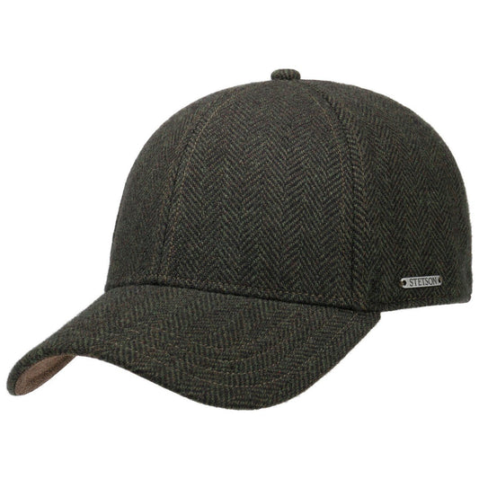 Stetson Plano Woolrich Basecap - hinten geschlossen - 351 - Schwarz/Grün