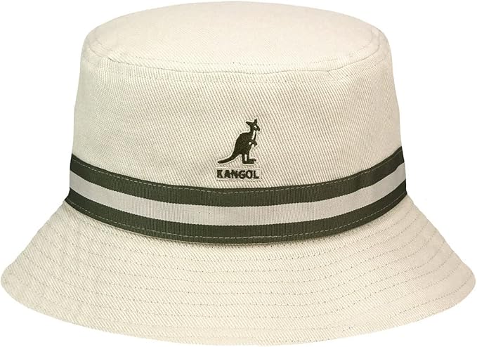 Kangol Stripe Lahinch Bucket Anglerhut - Beige - Beige