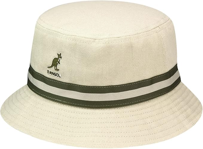 Kangol Stripe Lahinch Bucket Anglerhut - Beige - Beige