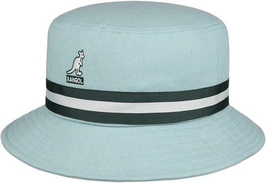 Kangol Stripe Lahinch Bucket Anglerhut - Sage Green - Mint