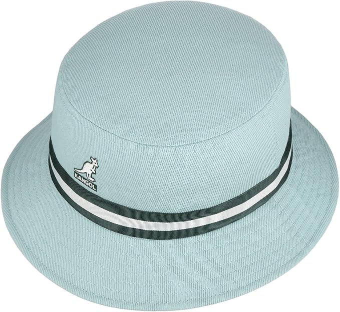 Kangol Stripe Lahinch Bucket Anglerhut - Light Blue - Hellblau