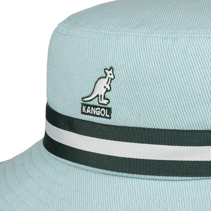 Kangol Stripe Lahinch Bucket Anglerhut - Sage Green - Mint