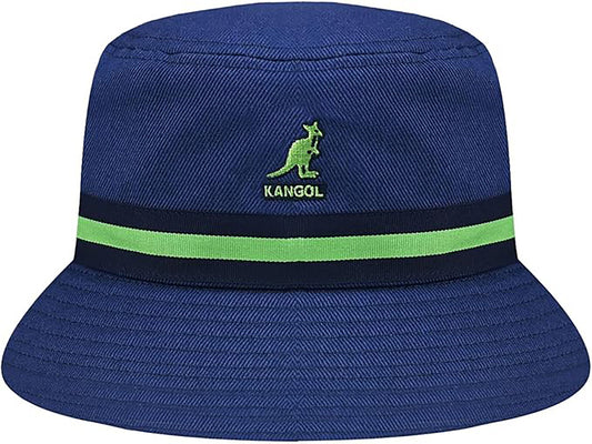 Kangol Stripe Lahinch Bucket Anglerhut - Navy - Blau