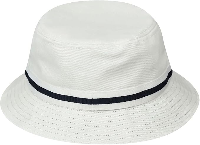 Kangol Stripe Lahinch Bucket Anglerhut - White - Weiss