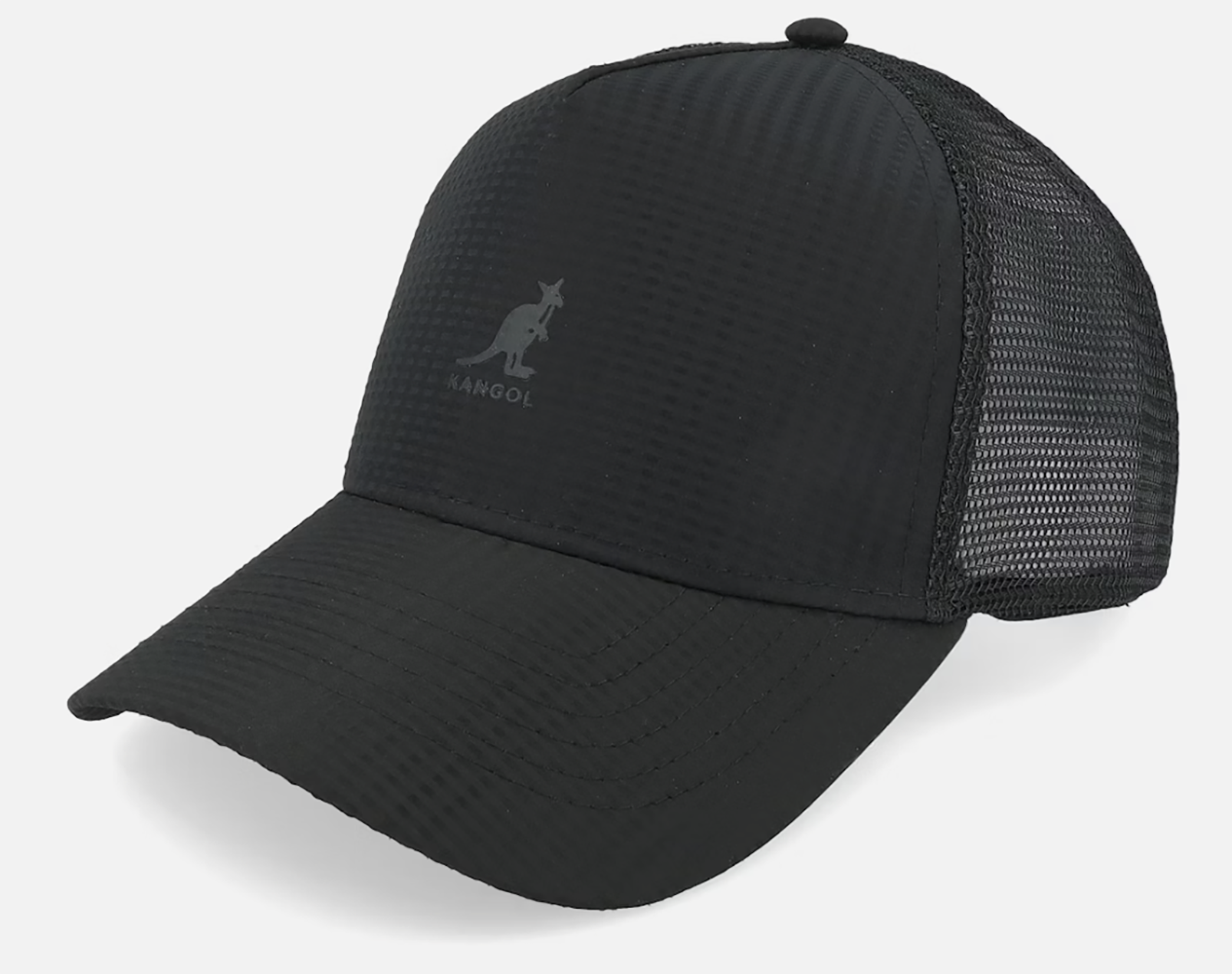 Kangol Basecap Trucker Seersucker Mesh - Schwarz